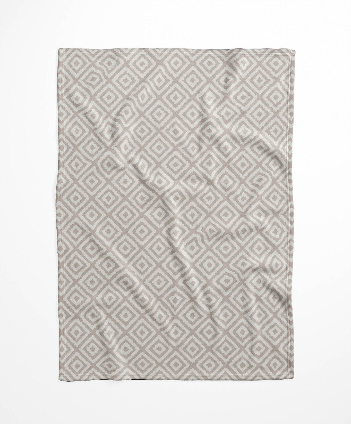 Ikat Grunge Velveteen Fleece Blanket