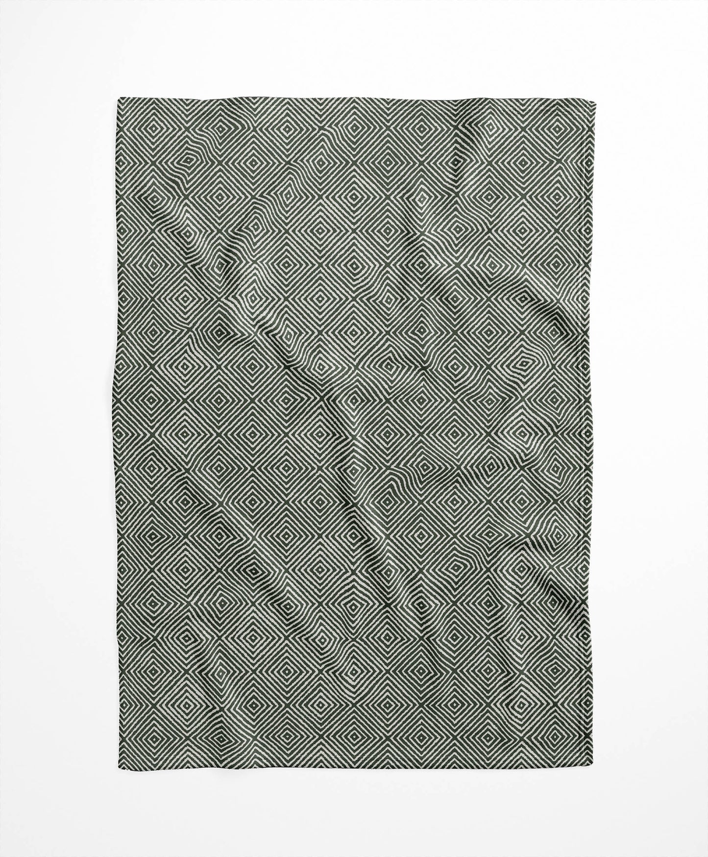 Ikat Spray Velveteen Fleece Blanket