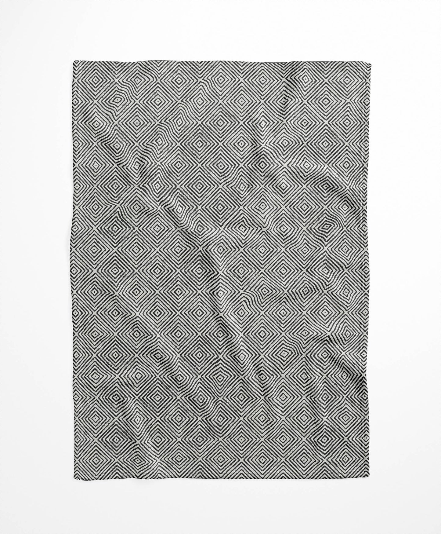 Ikat Spray Velveteen Fleece Blanket