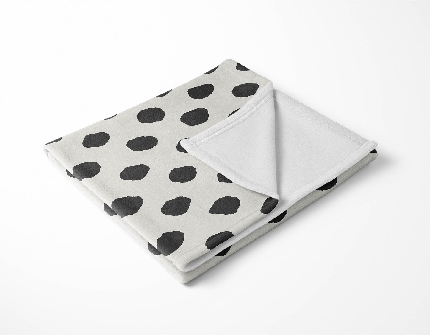 Large Dot Velveteen Fleece Blanket