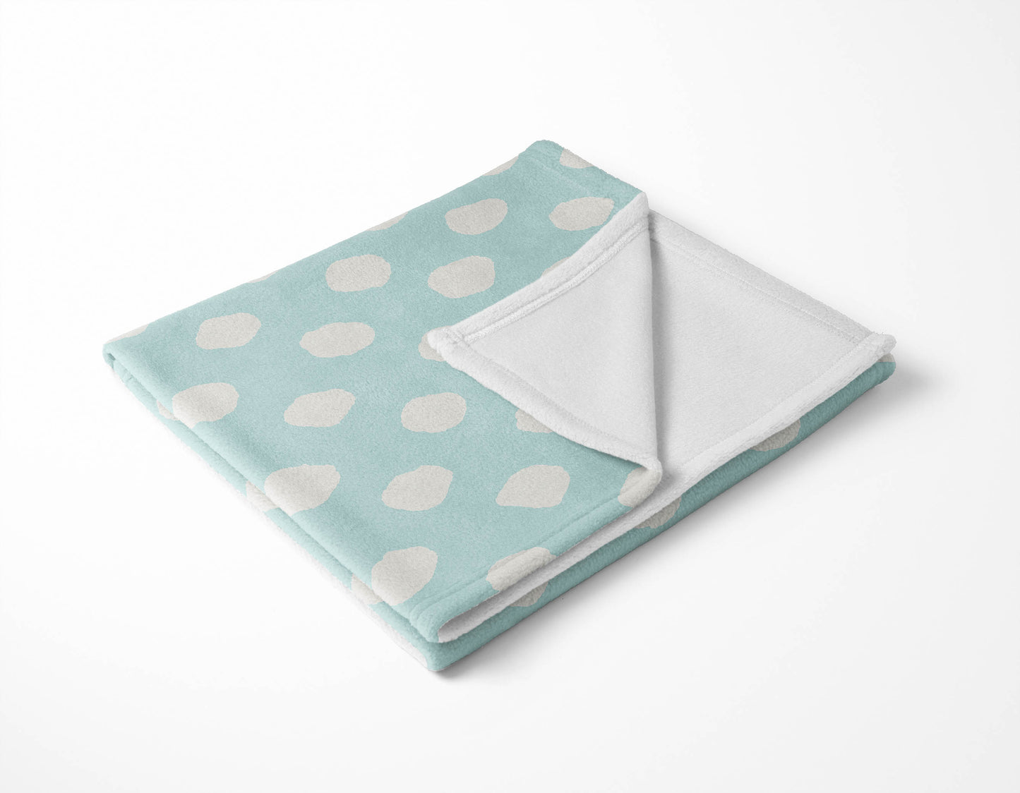 Large Dot Velveteen Fleece Blanket