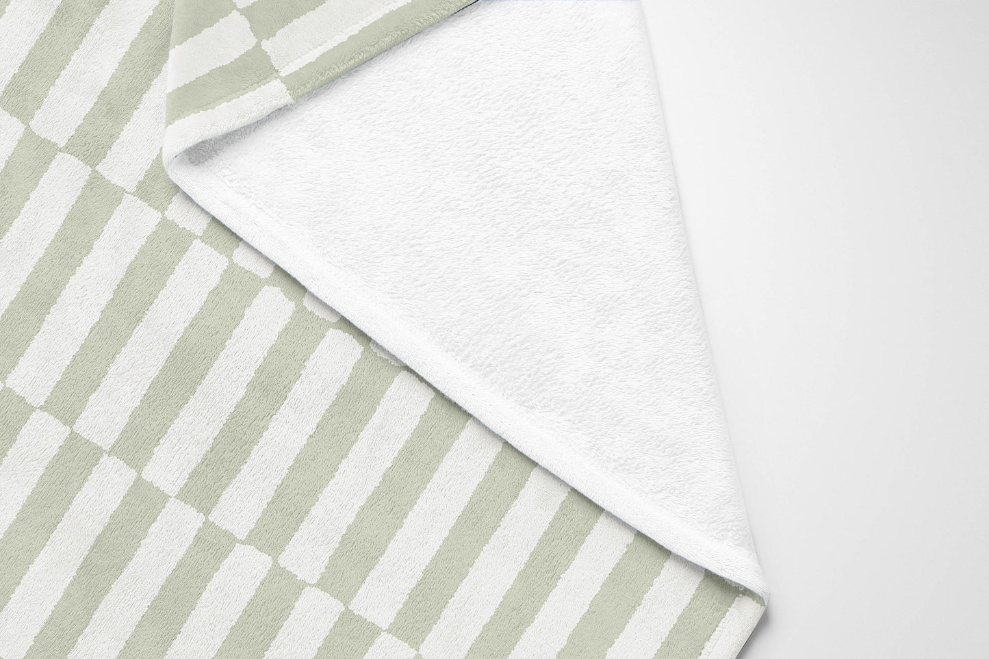 Off Stripe Velveteen Fleece Blanket