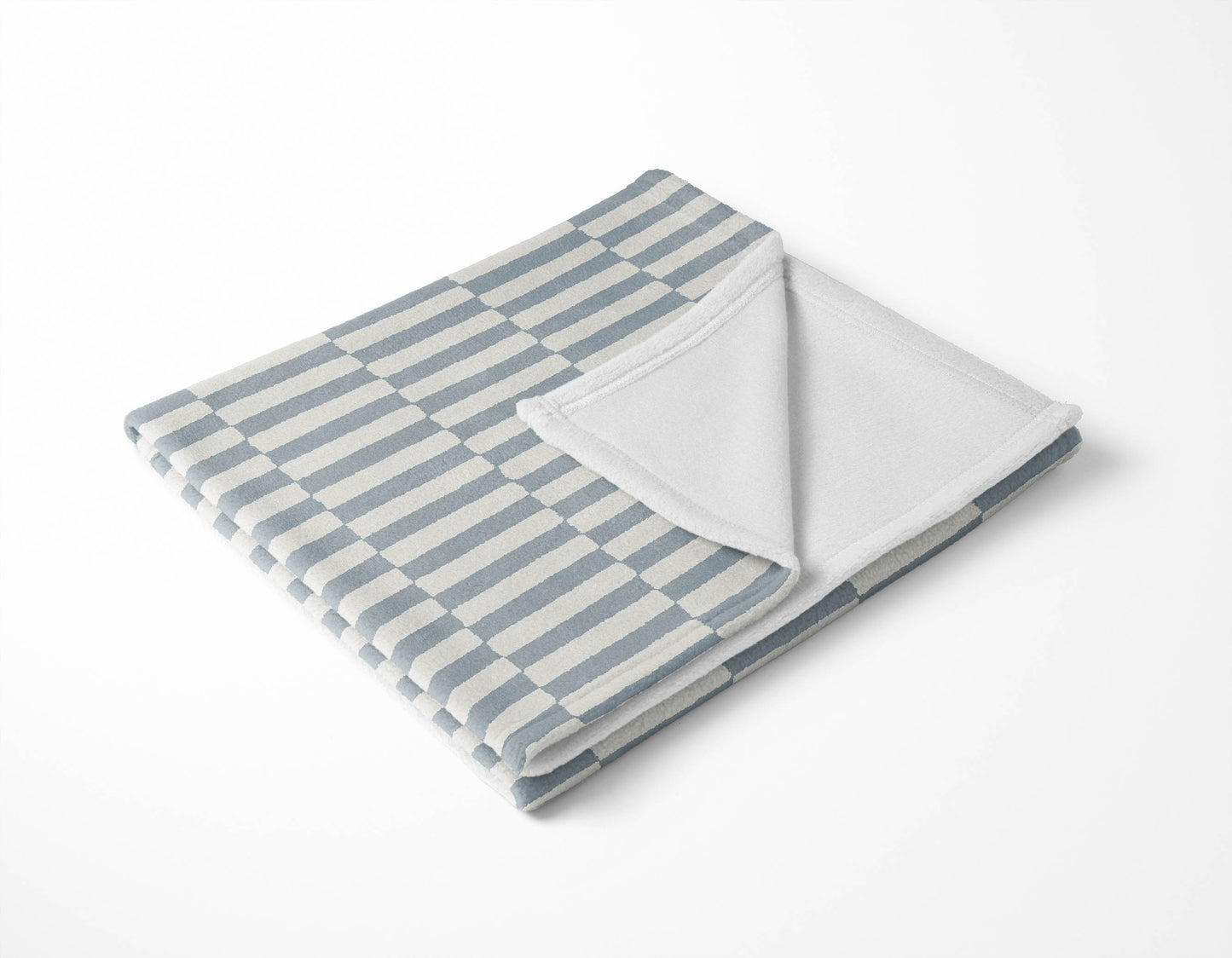 Off Stripe Velveteen Fleece Blanket