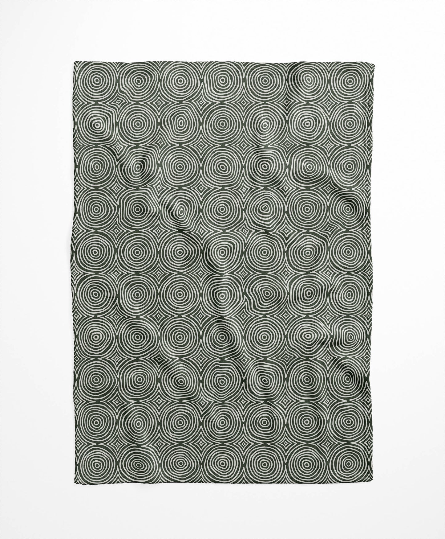 Rolling Circles Velveteen Fleece Blanket