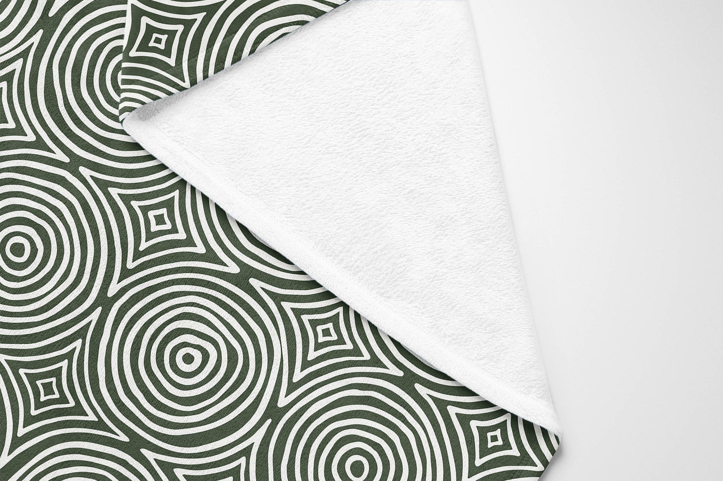 Rolling Circles Velveteen Fleece Blanket