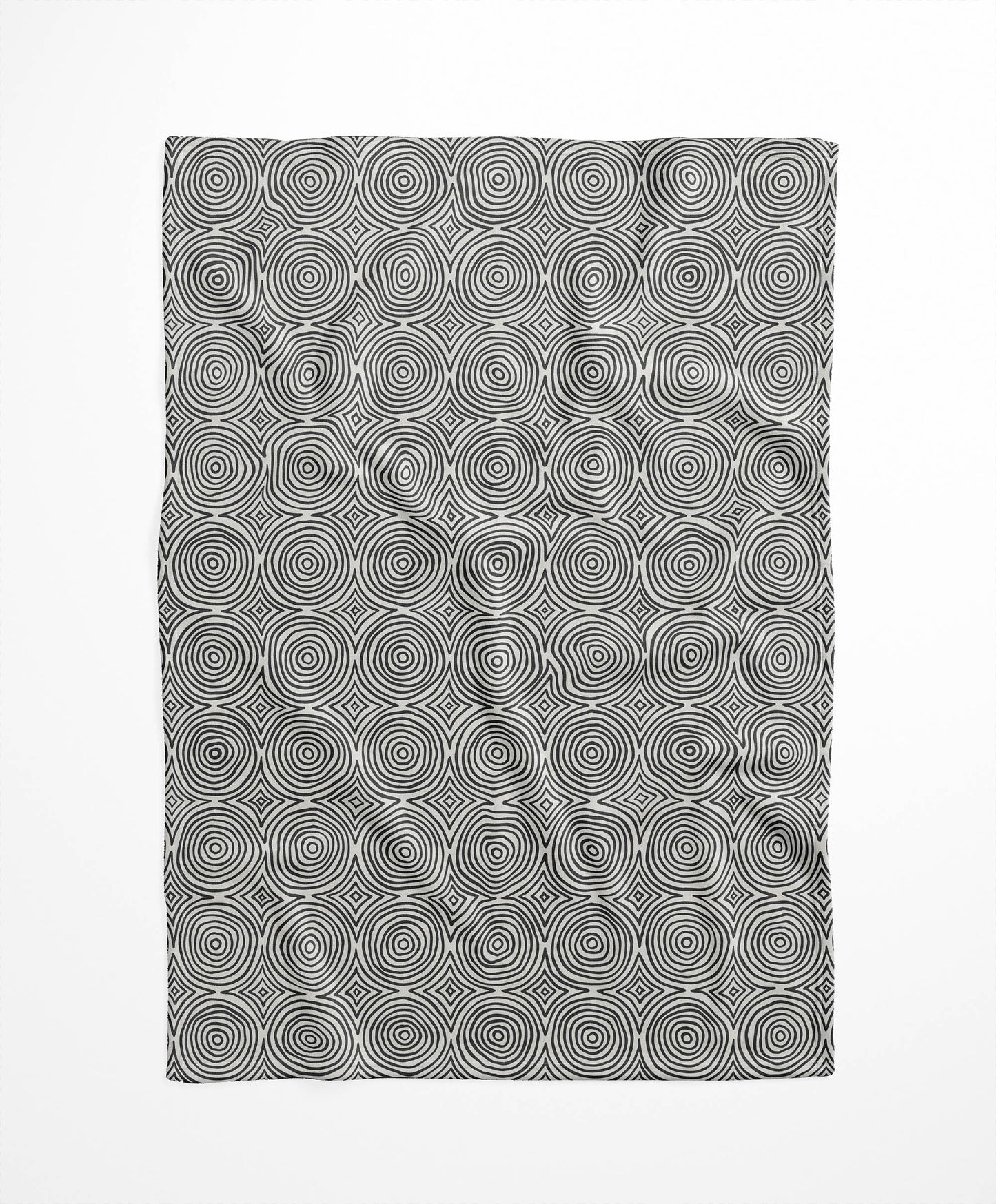Rolling Circles Velveteen Fleece Blanket