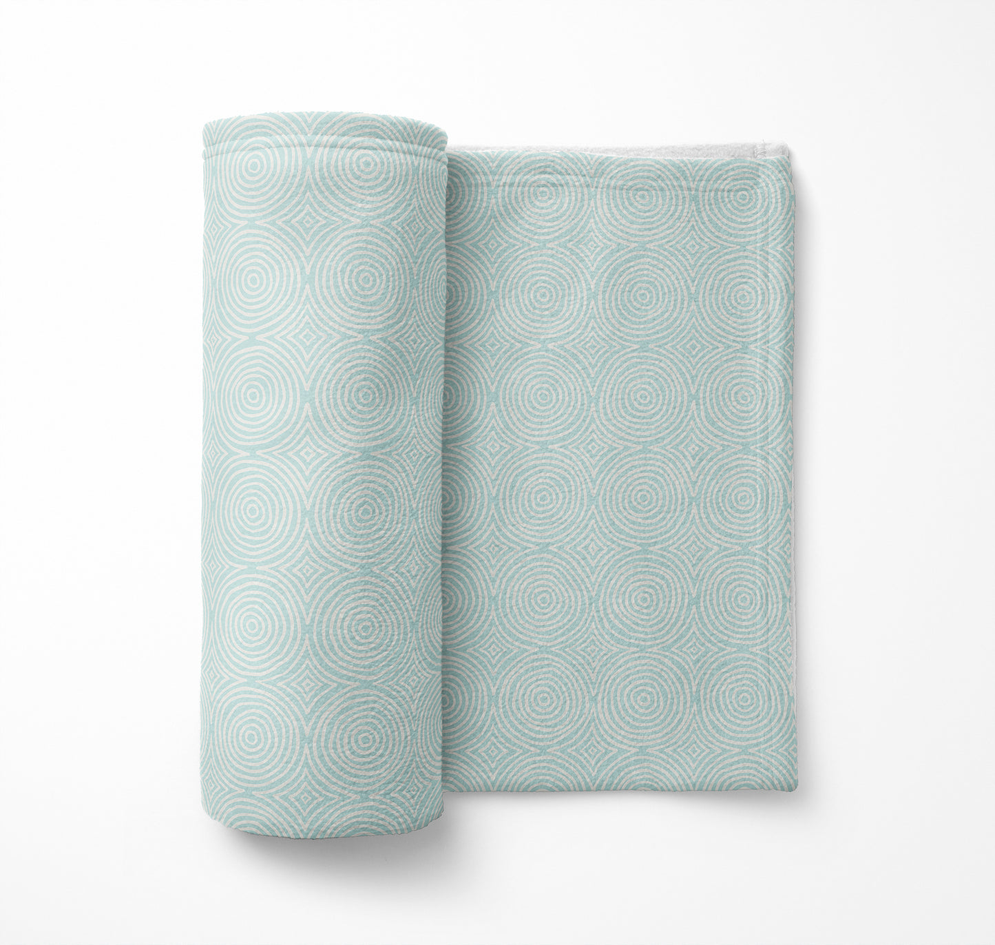 Rolling Circles Velveteen Fleece Blanket