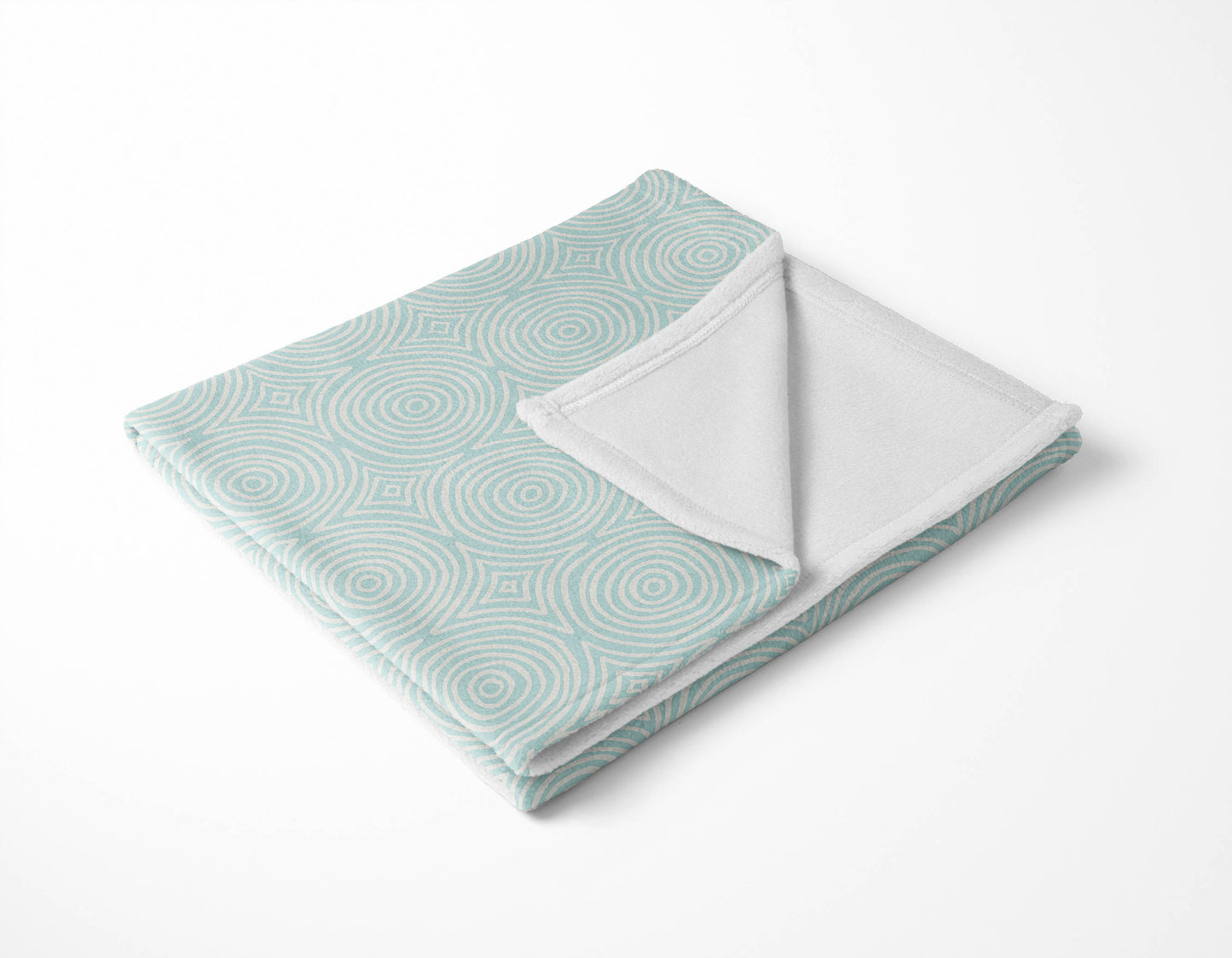 Rolling Circles Velveteen Fleece Blanket