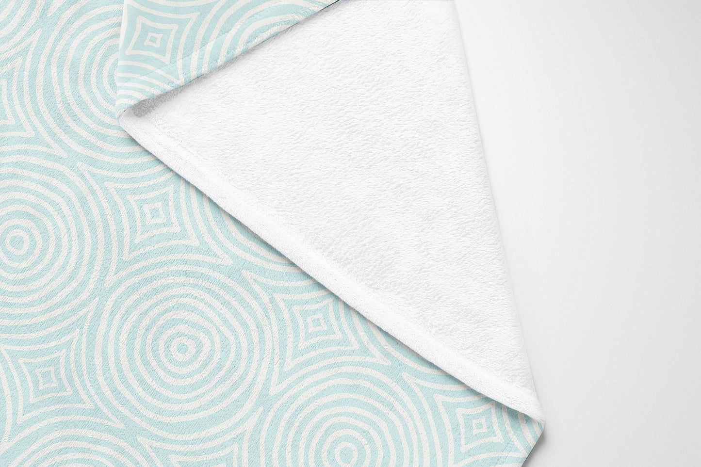 Rolling Circles Velveteen Fleece Blanket
