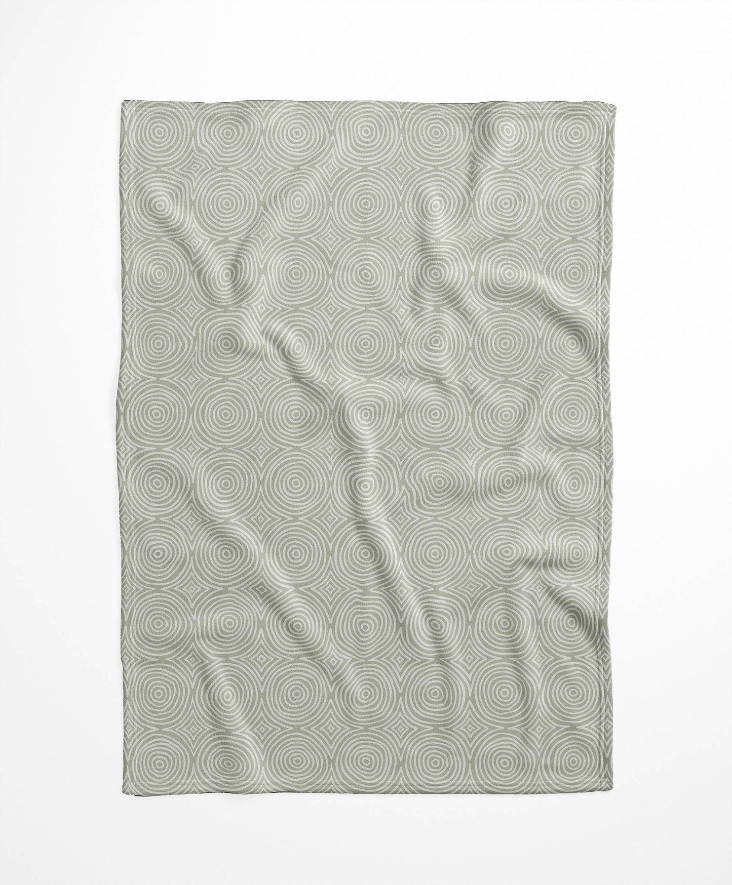 Rolling Circles Velveteen Fleece Blanket