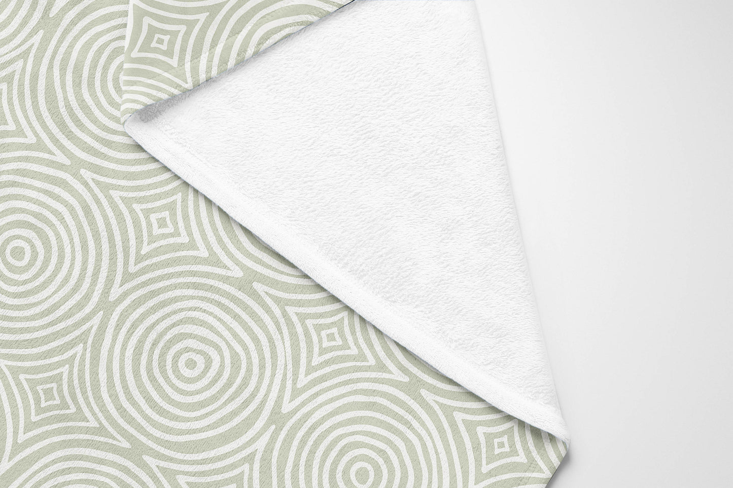 Rolling Circles Velveteen Fleece Blanket