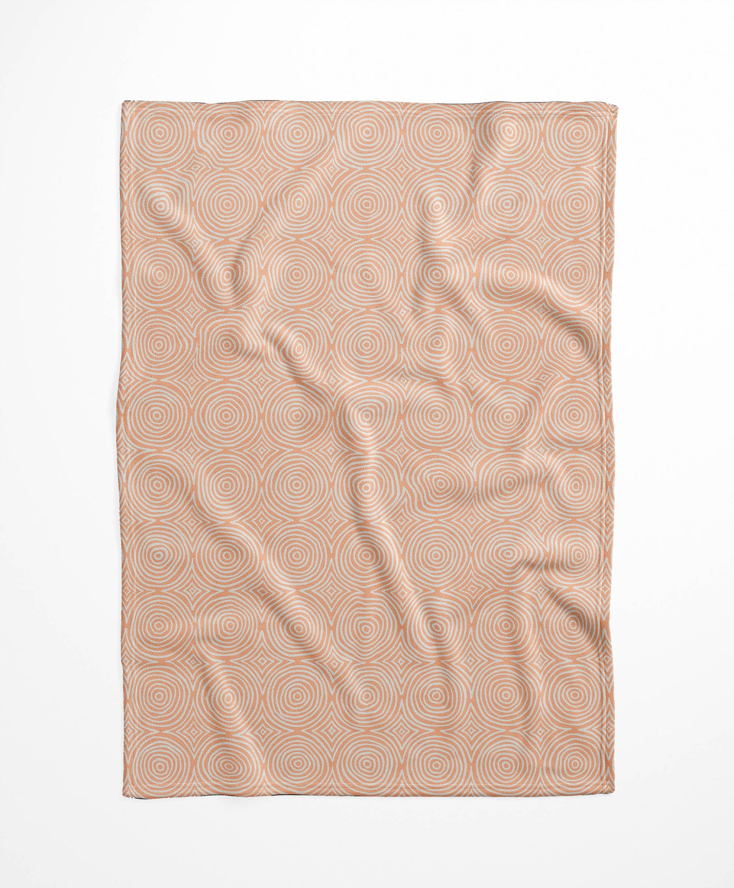 Rolling Circles Velveteen Fleece Blanket