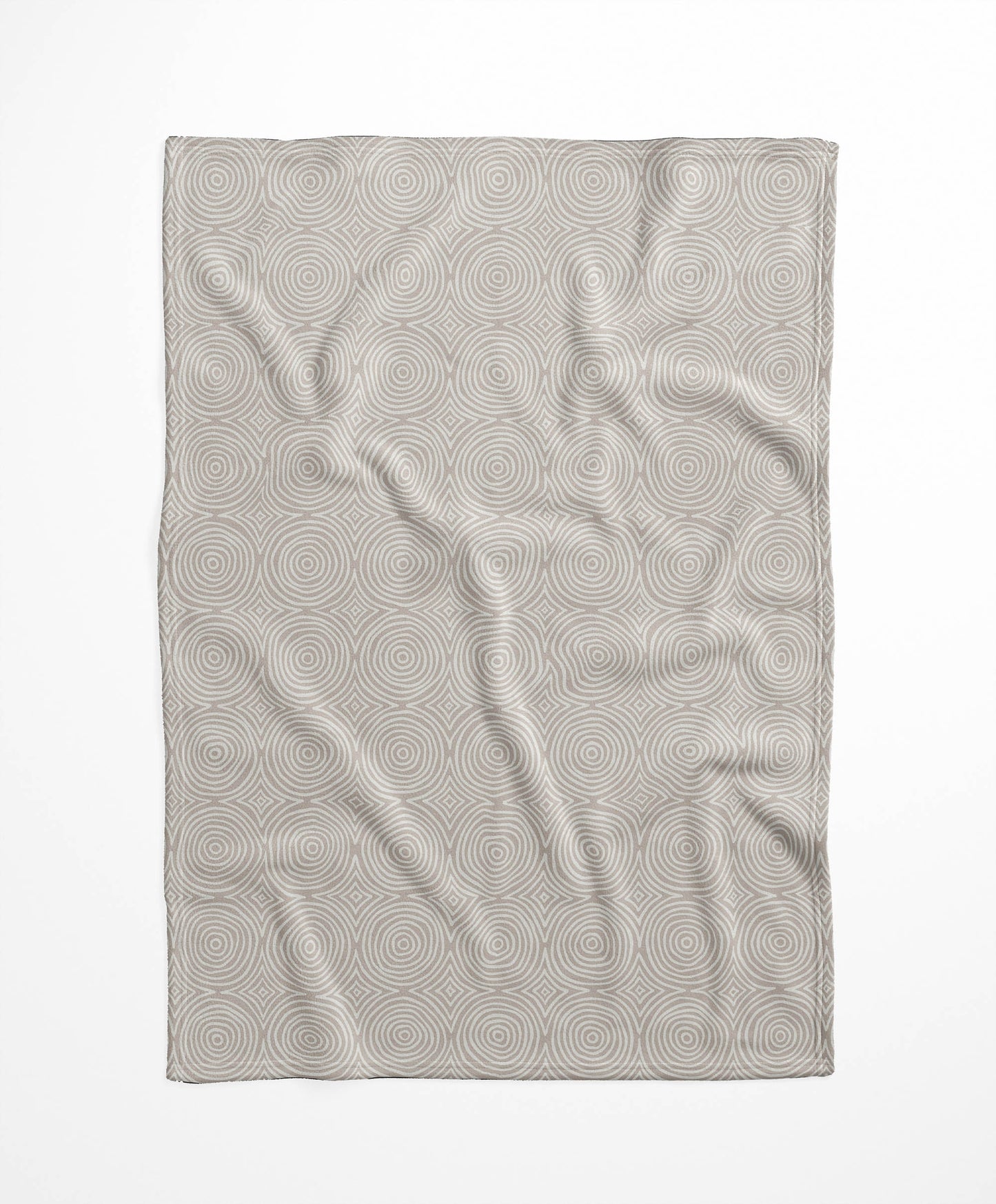 Rolling Circles Velveteen Fleece Blanket