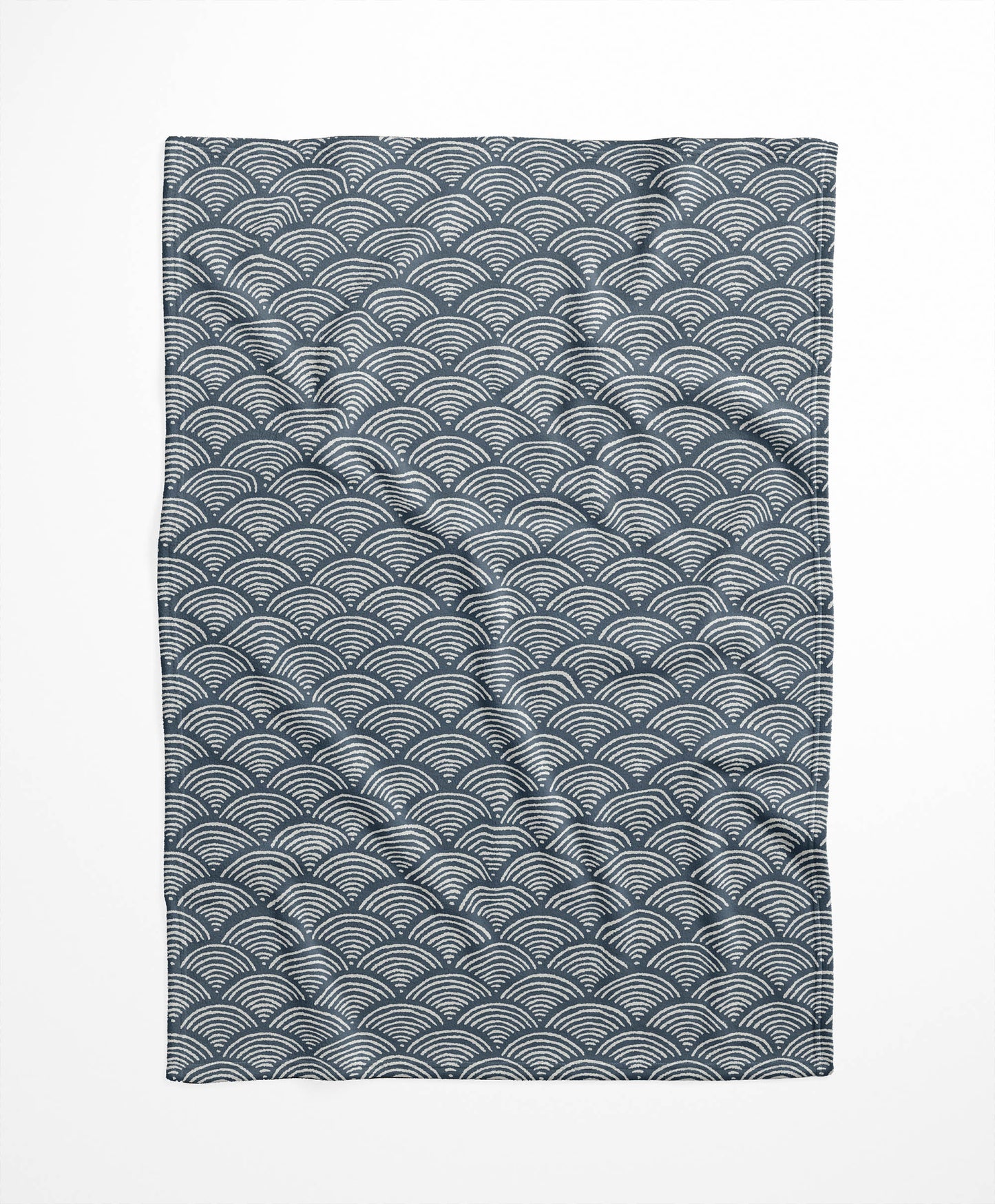 Rolling Waves Velveteen Fleece Blanket