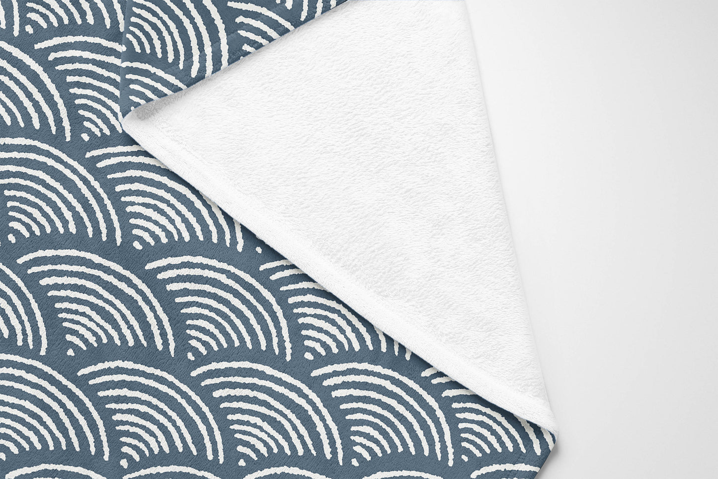 Rolling Waves Velveteen Fleece Blanket