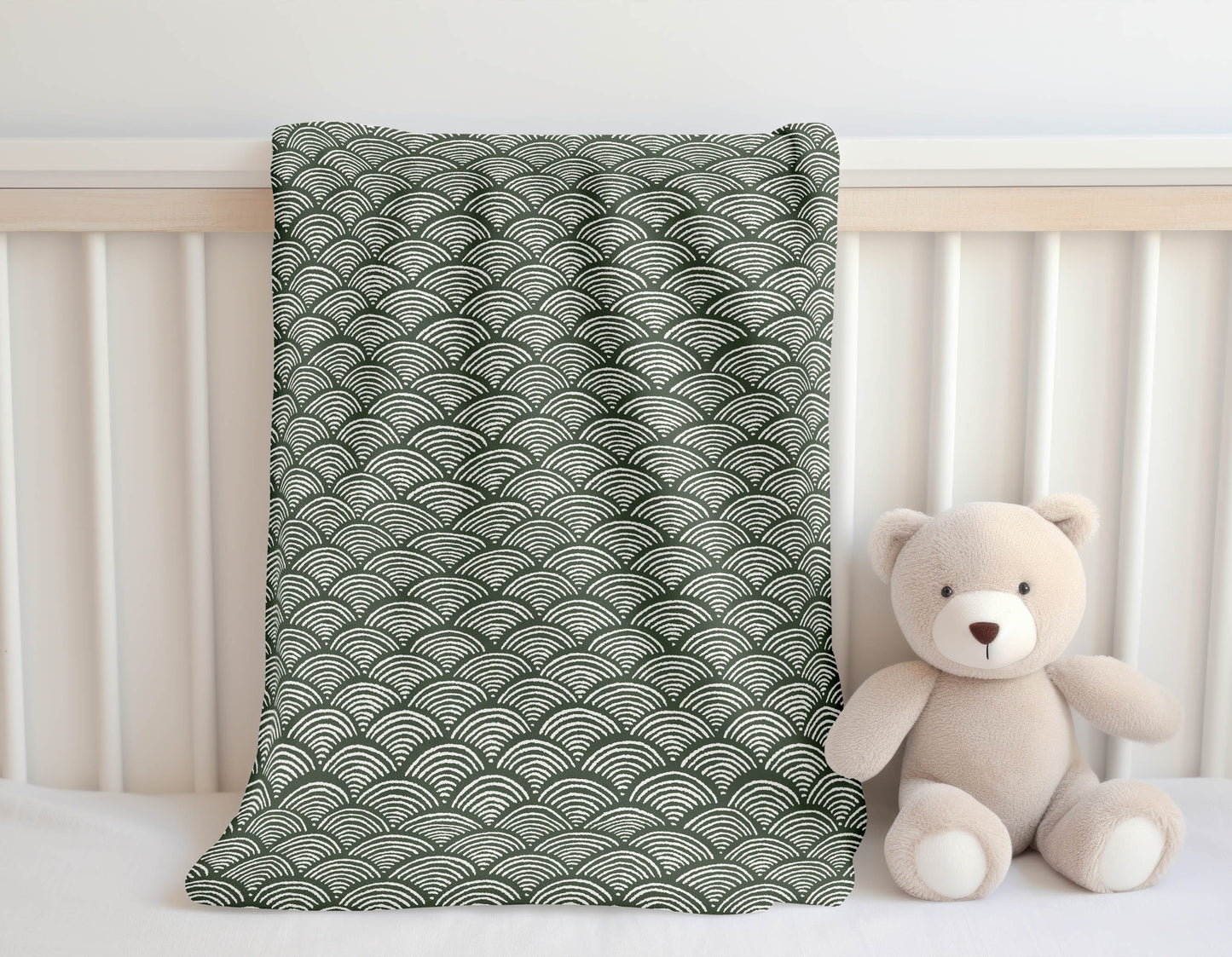 Rolling Waves Velveteen Fleece Blanket