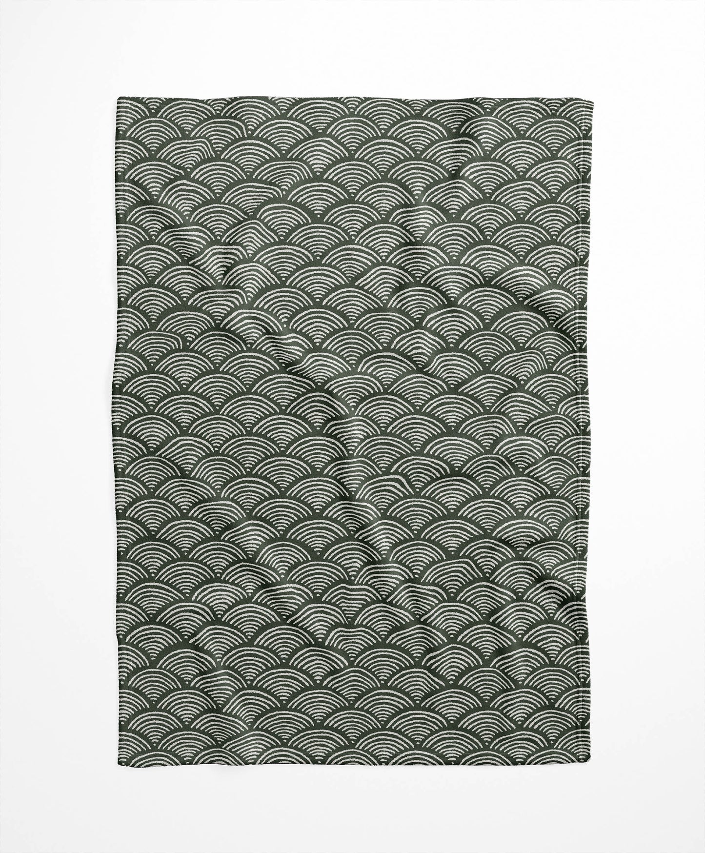 Rolling Waves Velveteen Fleece Blanket