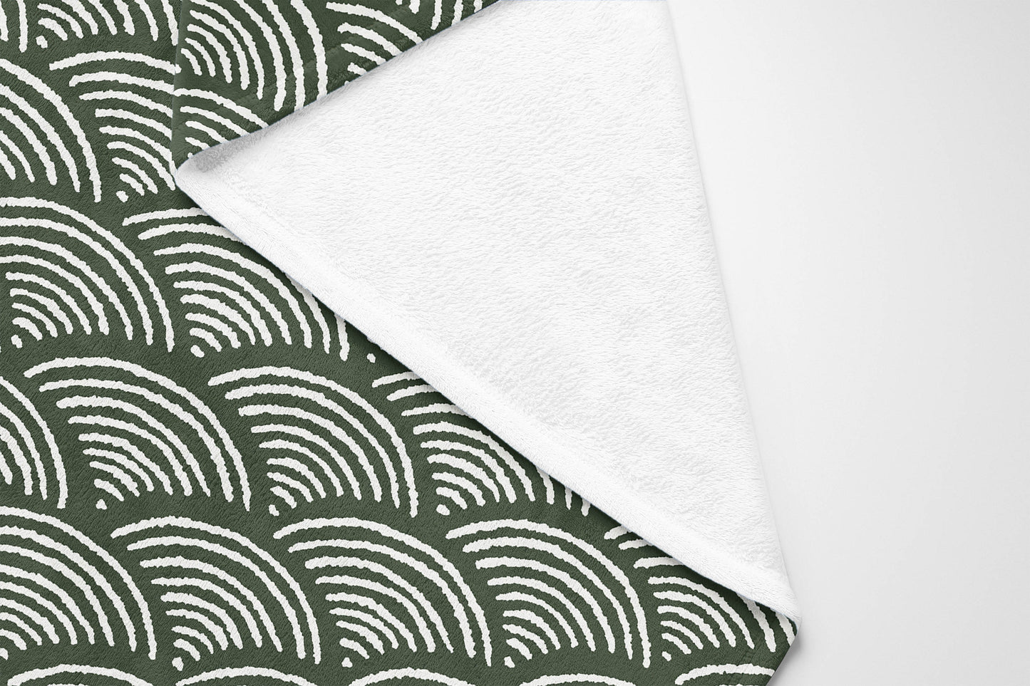 Rolling Waves Velveteen Fleece Blanket