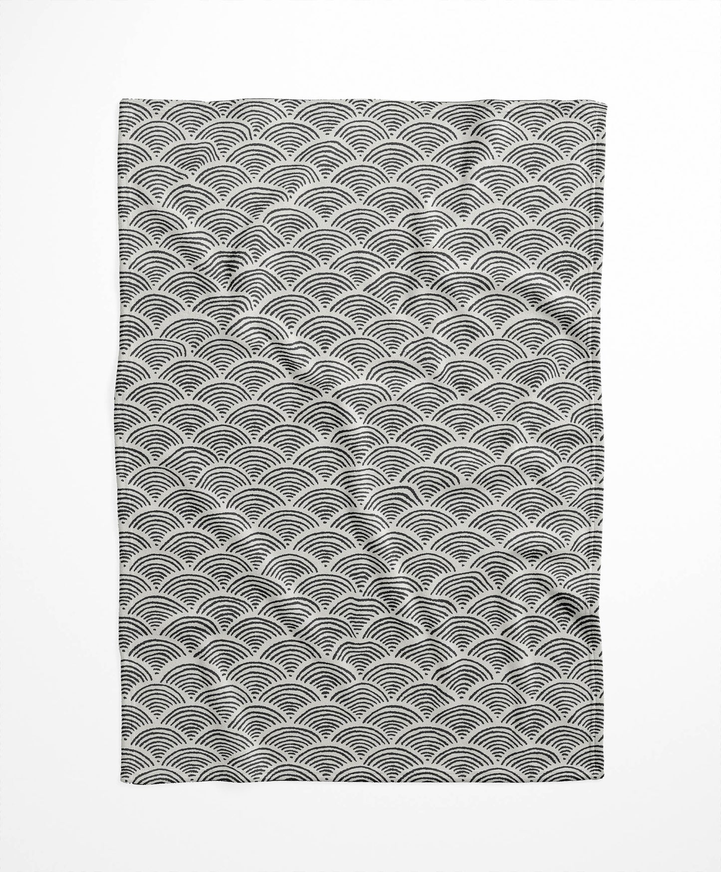Rolling Waves Velveteen Fleece Blanket
