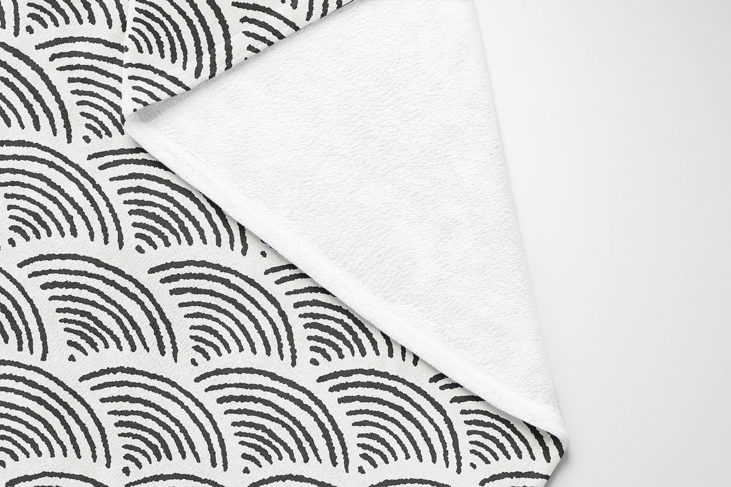Rolling Waves Velveteen Fleece Blanket