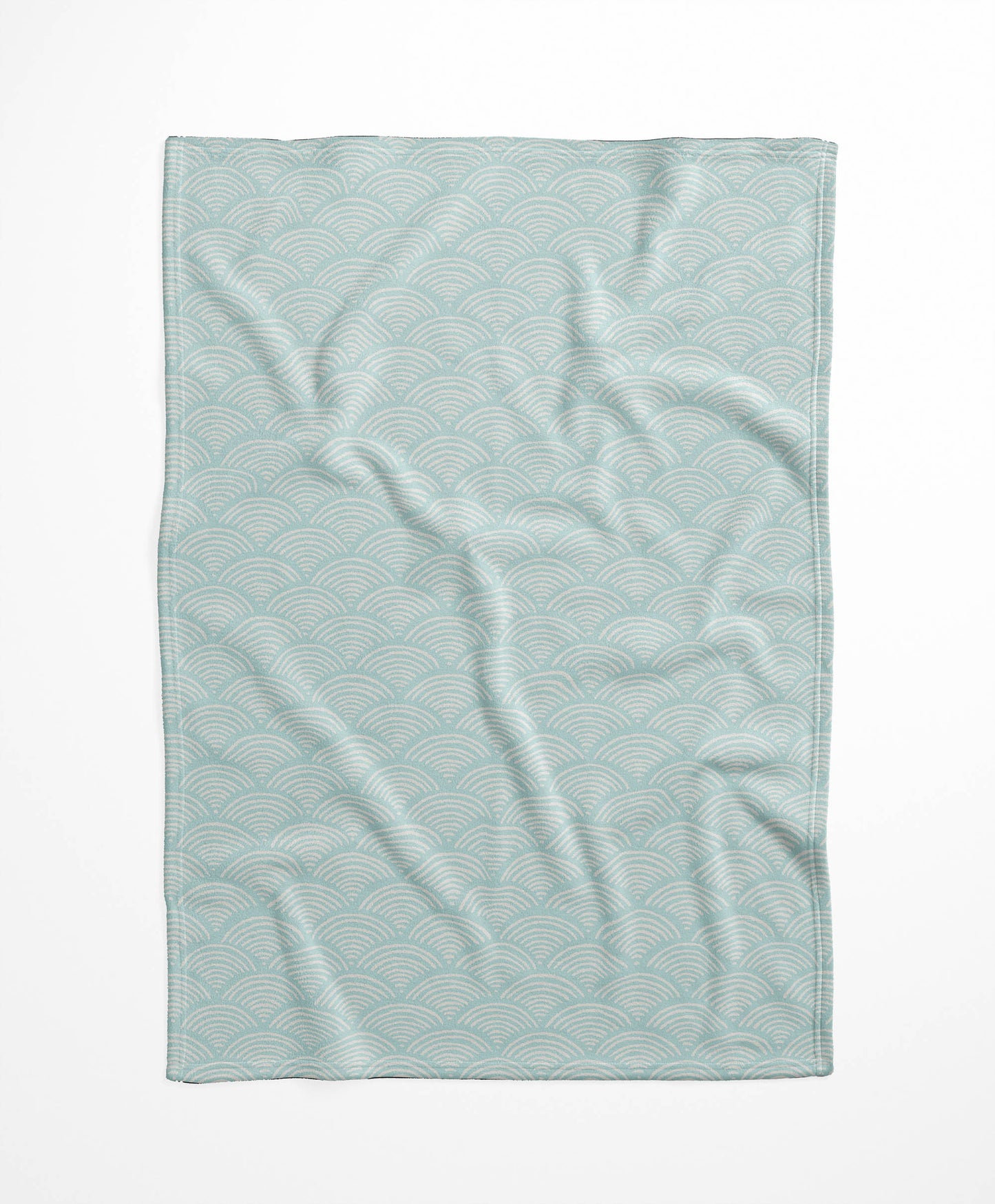 Rolling Waves Velveteen Fleece Blanket