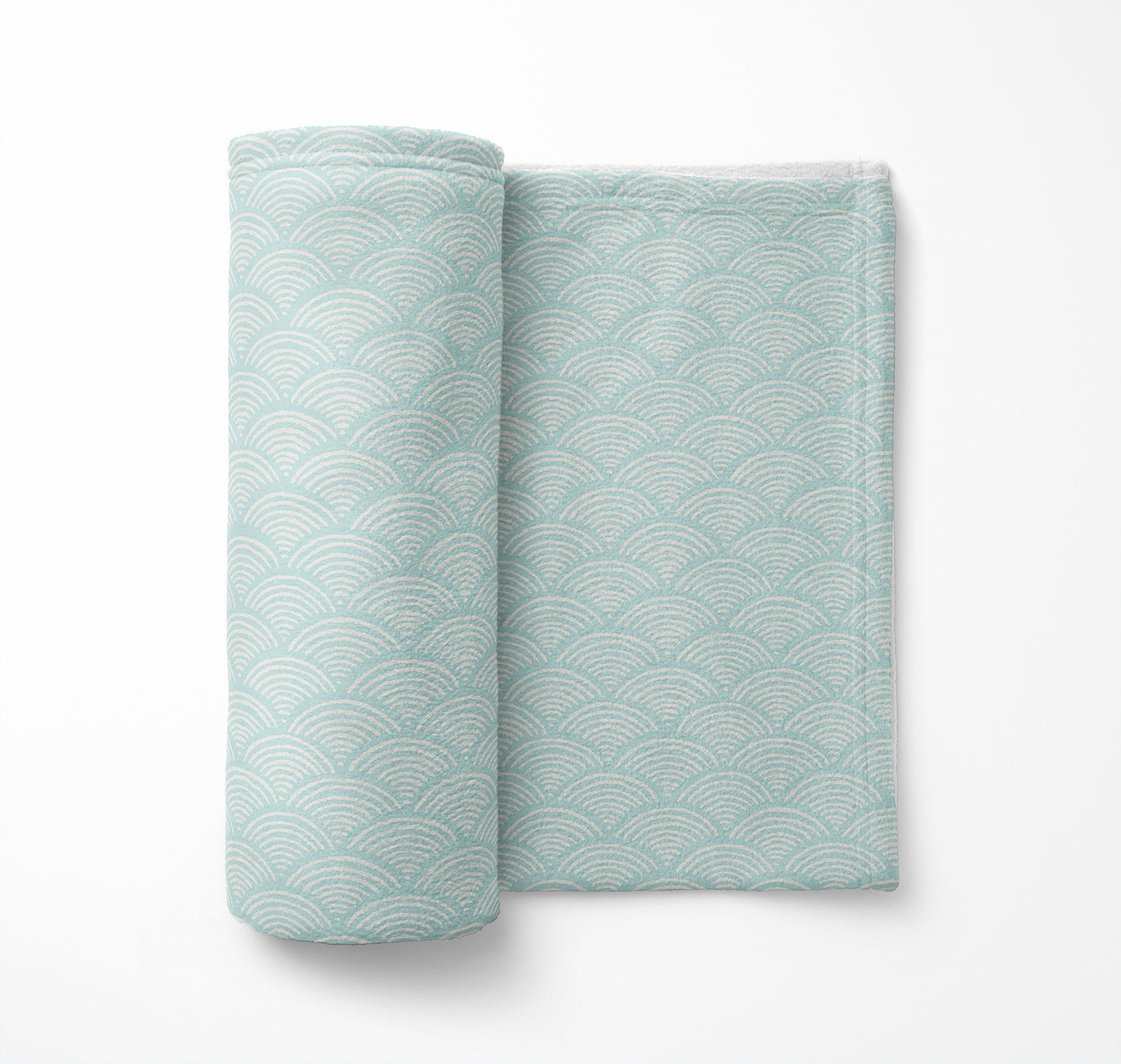 Rolling Waves Velveteen Fleece Blanket