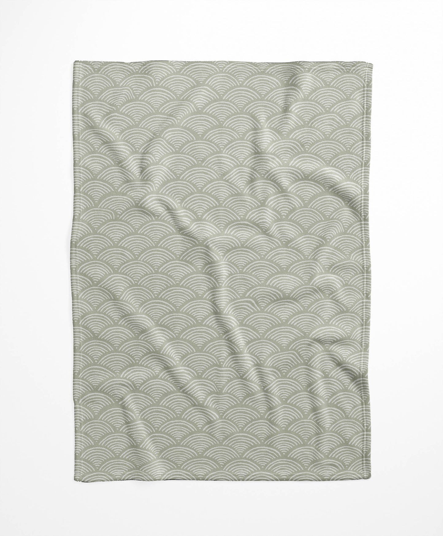 Rolling Waves Velveteen Fleece Blanket