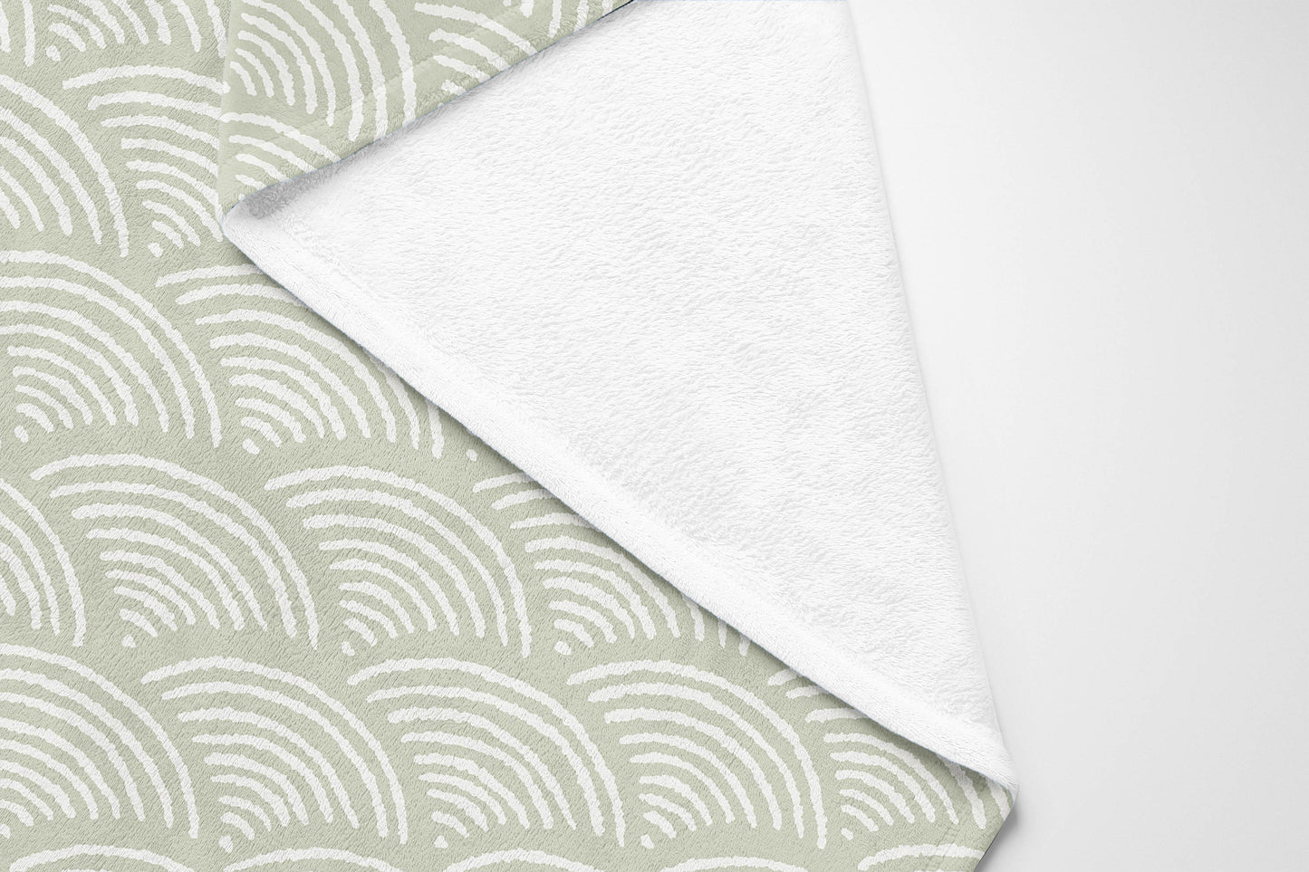 Rolling Waves Velveteen Fleece Blanket