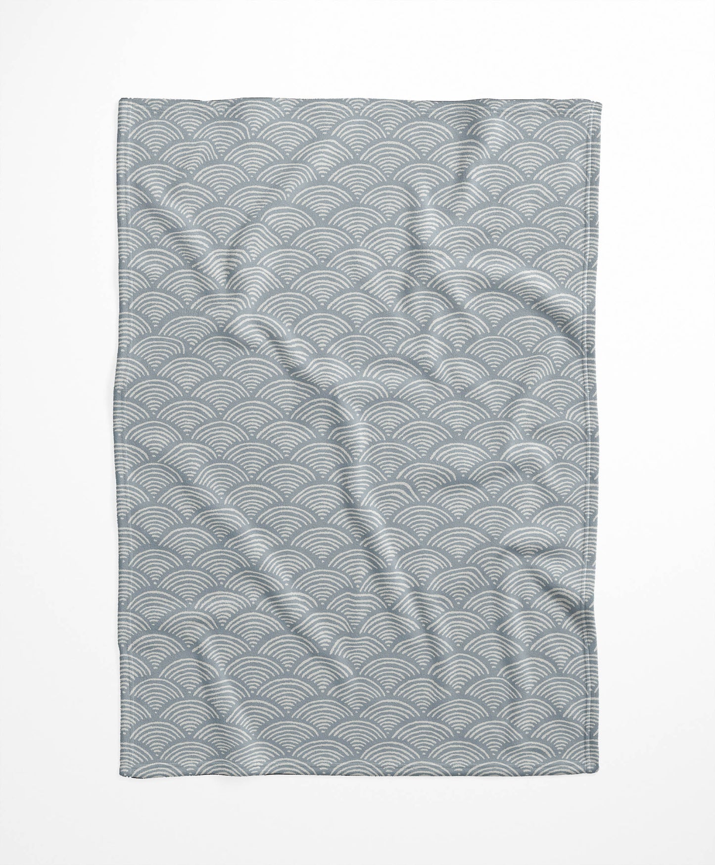 Rolling Waves Velveteen Fleece Blanket