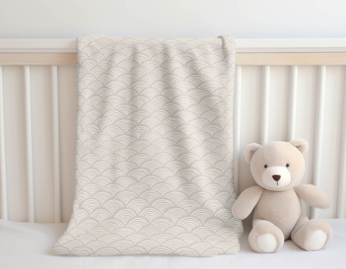 Rolling Waves Velveteen Fleece Blanket