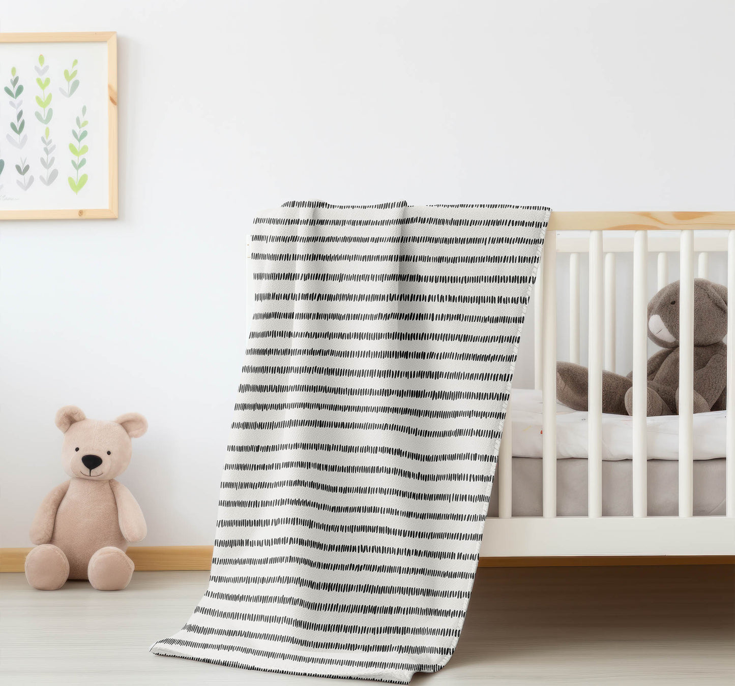 Scatter Row Velveteen Fleece Blanket