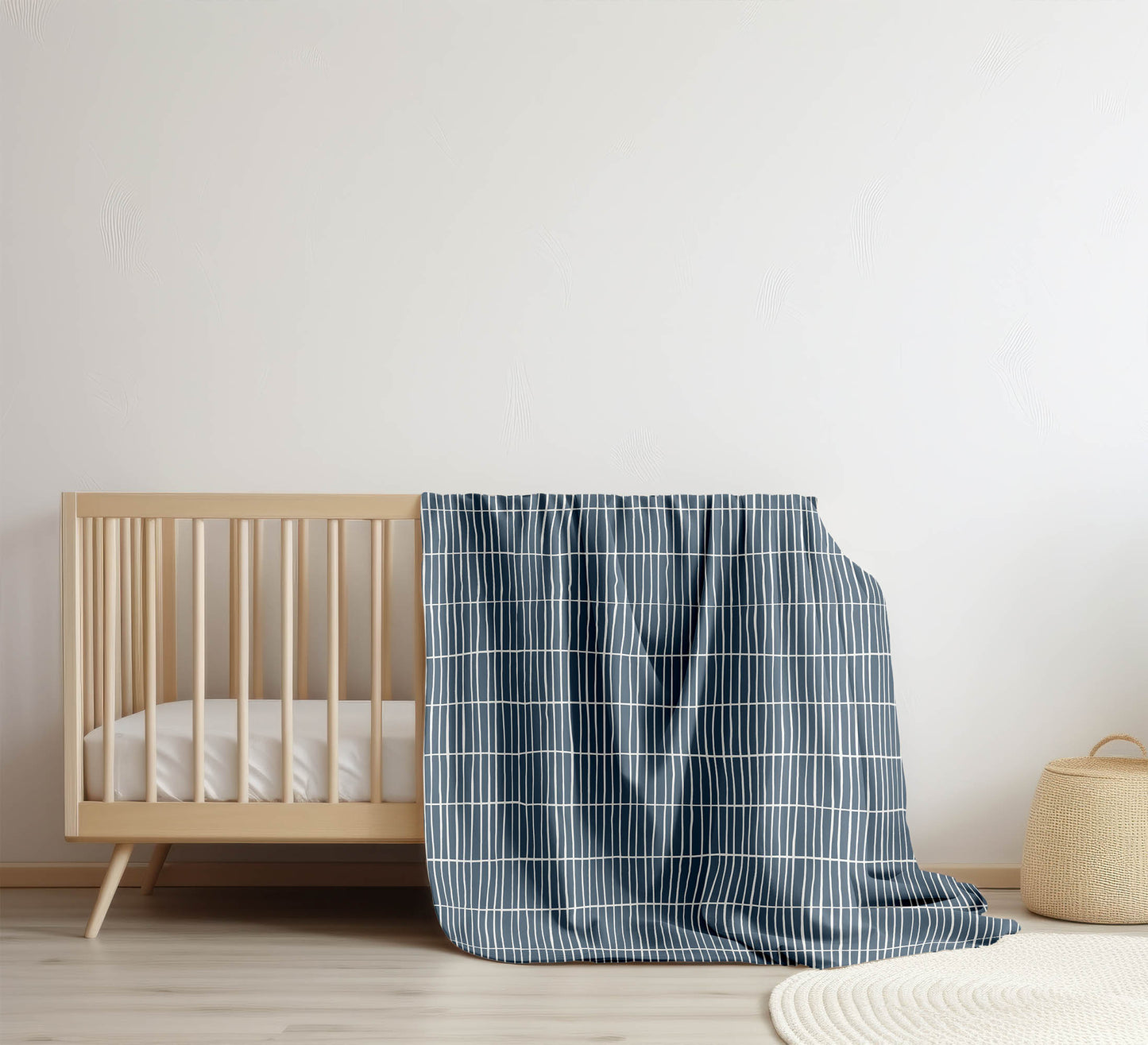 Snow Fence Velveteen Fleece Blanket