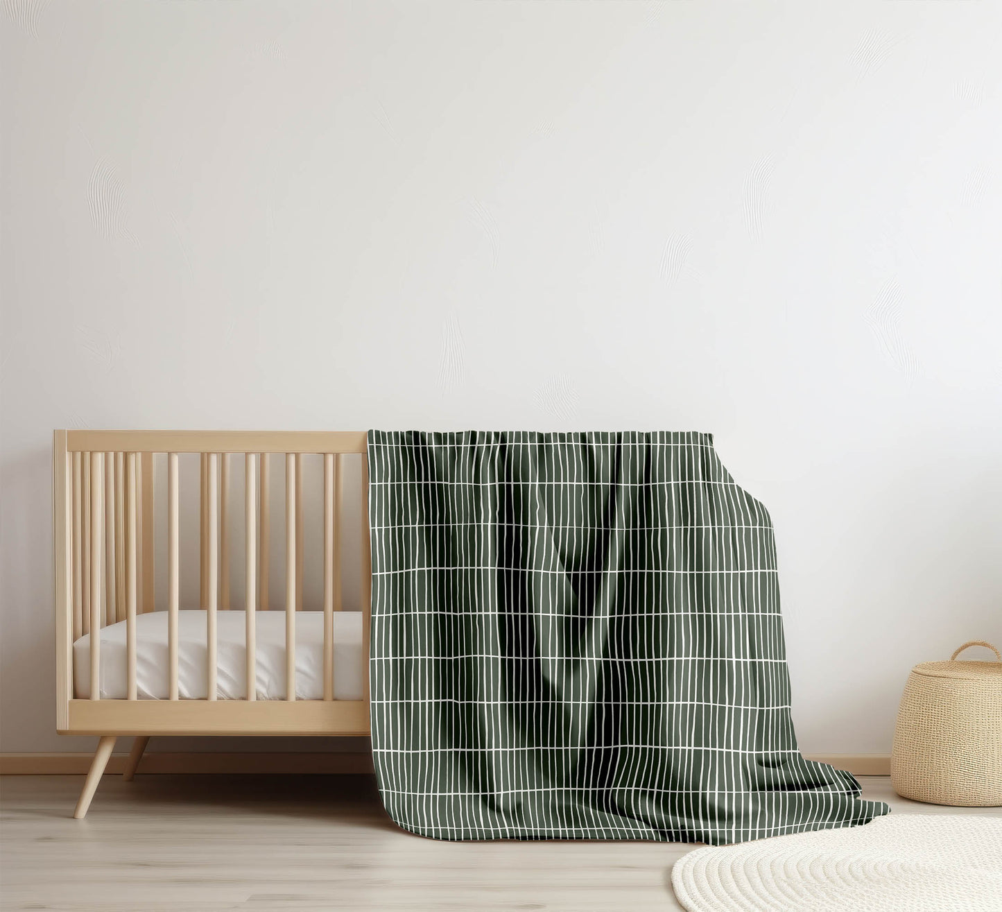 Snow Fence Velveteen Fleece Blanket
