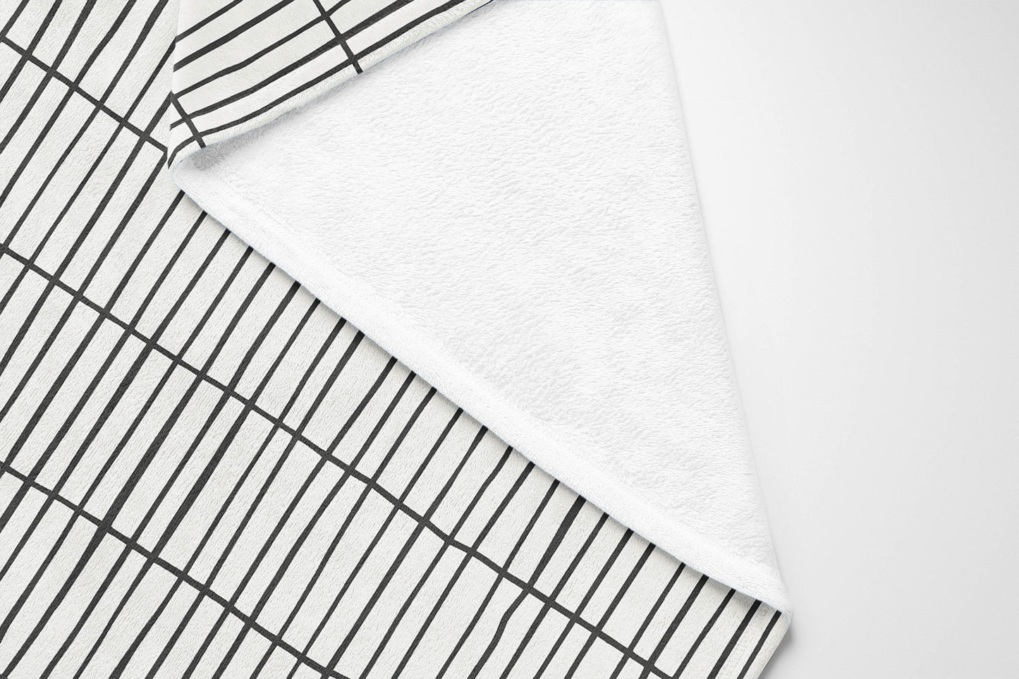 Snow Fence Velveteen Fleece Blanket