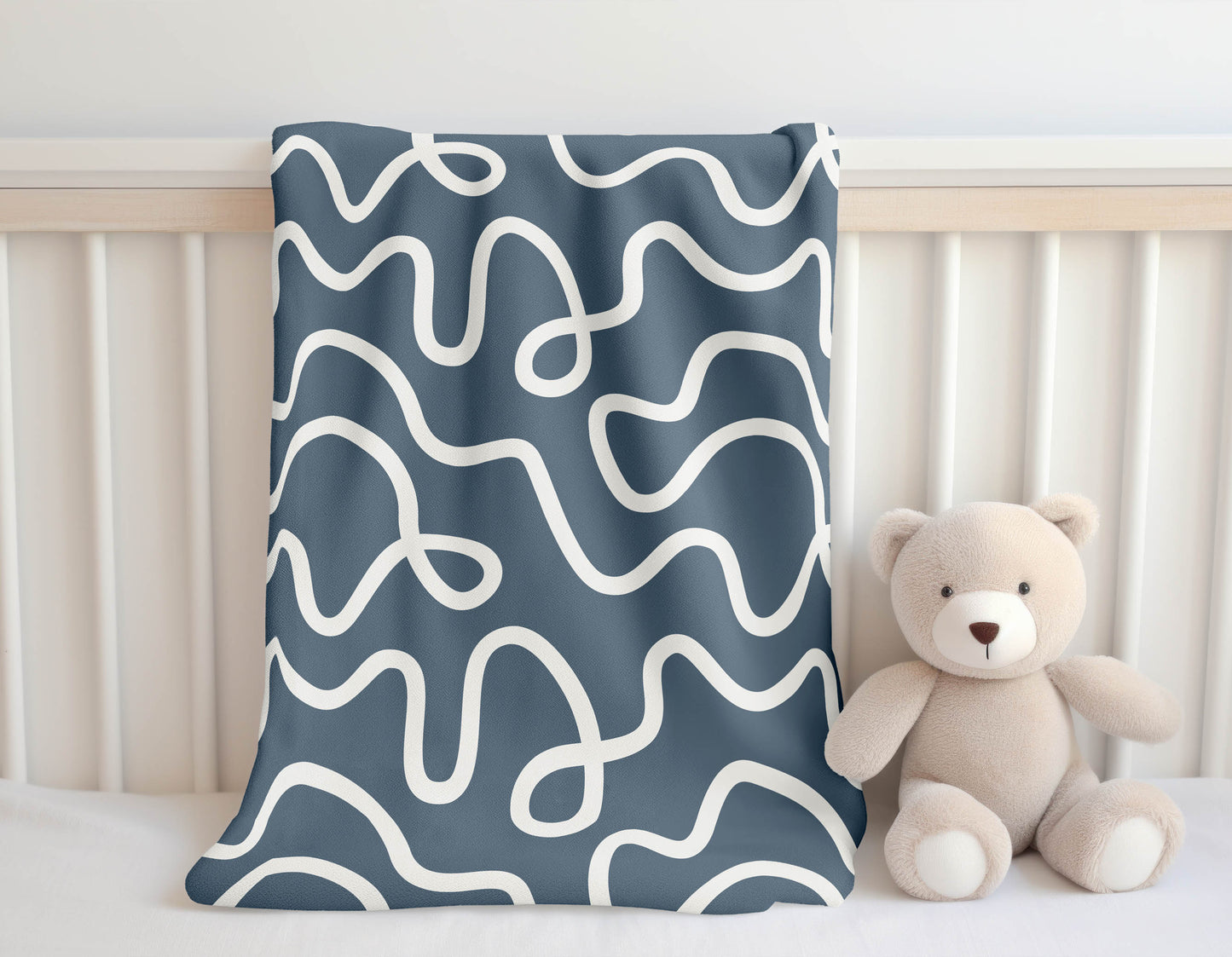 Squig Velveteen Fleece Blanket