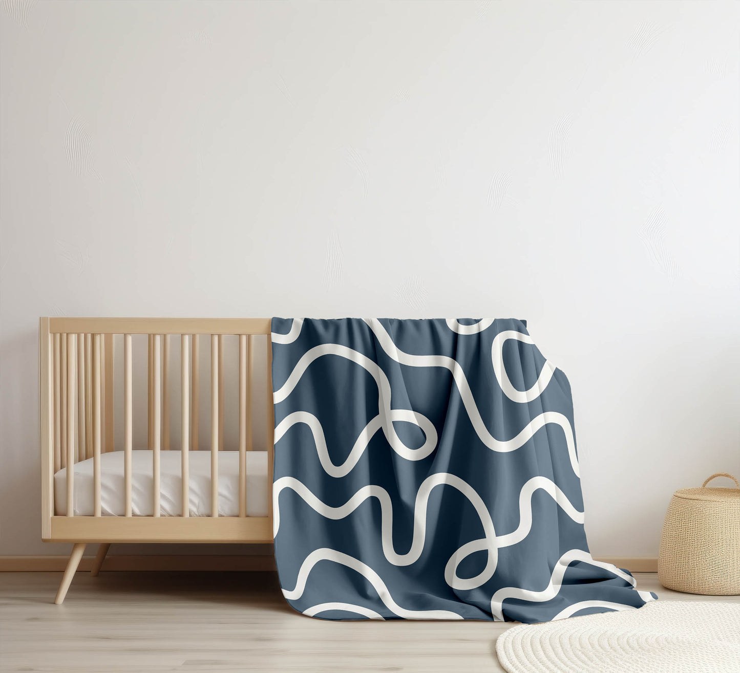 Squig Velveteen Fleece Blanket