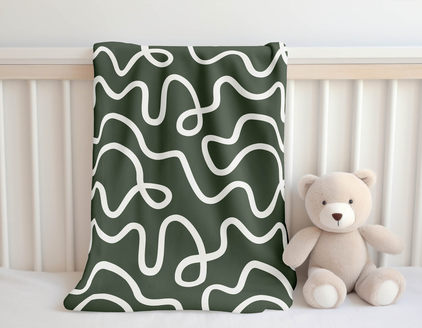 Squig Velveteen Fleece Blanket