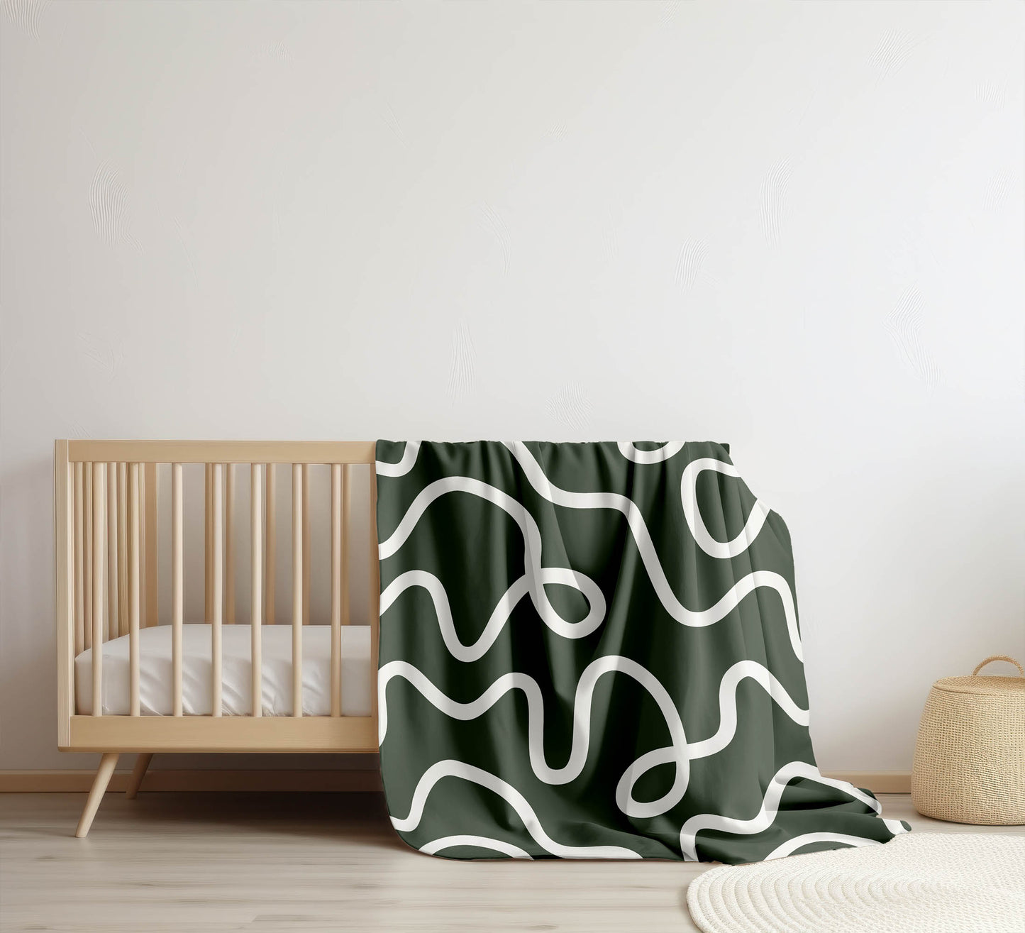 Squig Velveteen Fleece Blanket