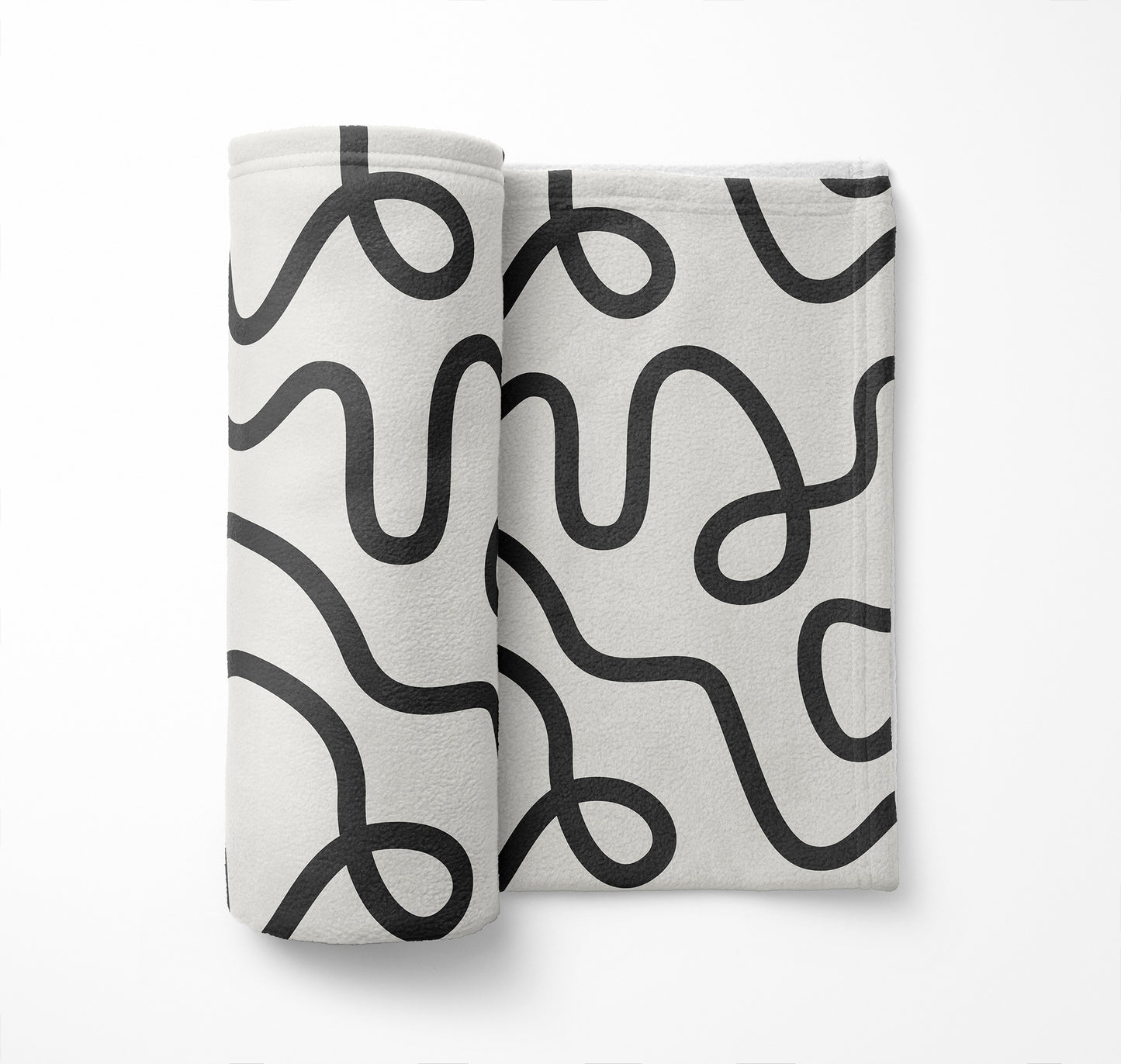 Squig Velveteen Fleece Blanket