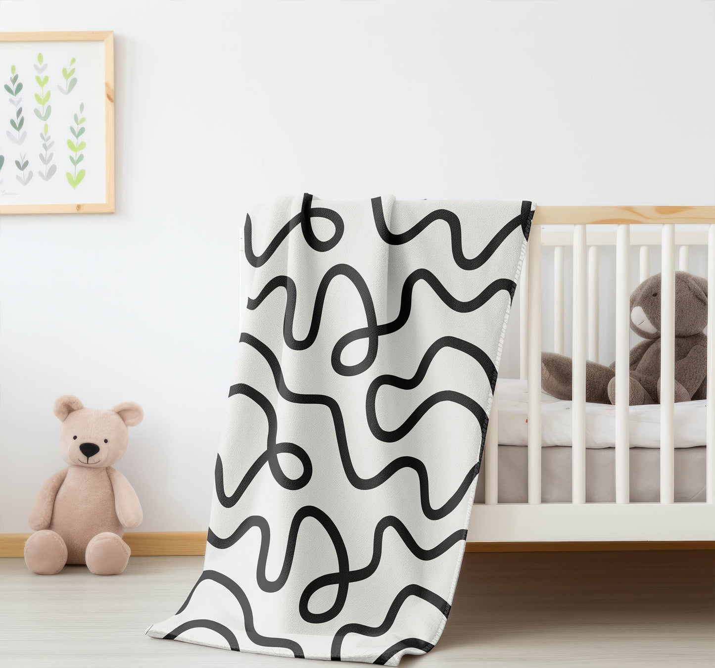 Squig Velveteen Fleece Blanket