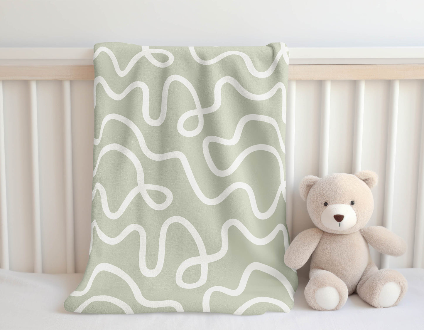 Squig Velveteen Fleece Blanket