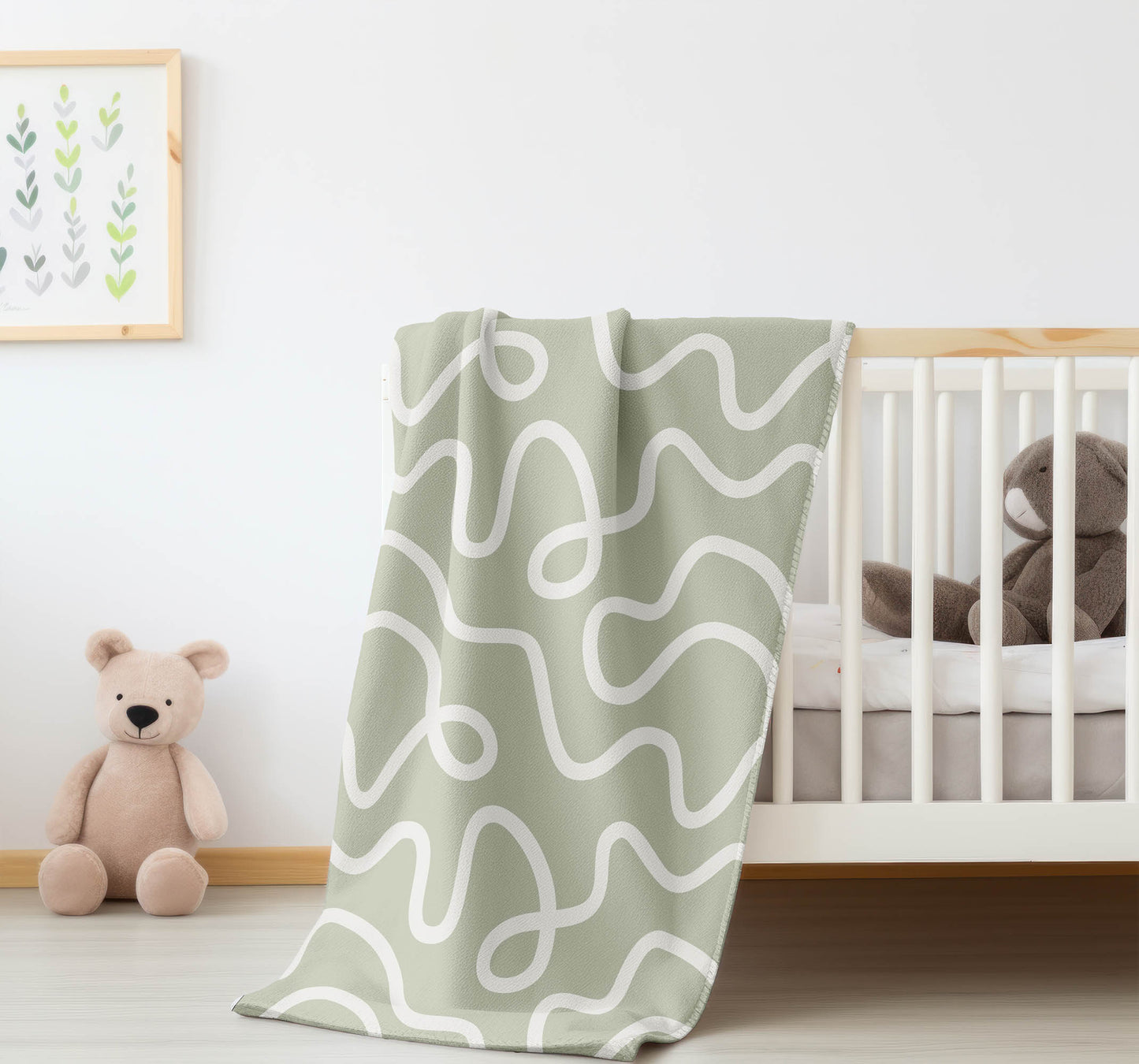 Squig Velveteen Fleece Blanket