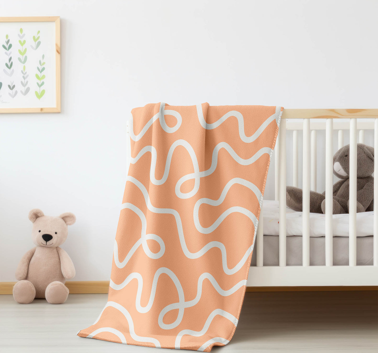 Squig Velveteen Fleece Blanket