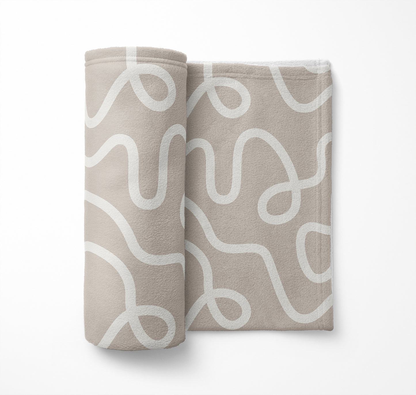 Squig Velveteen Fleece Blanket