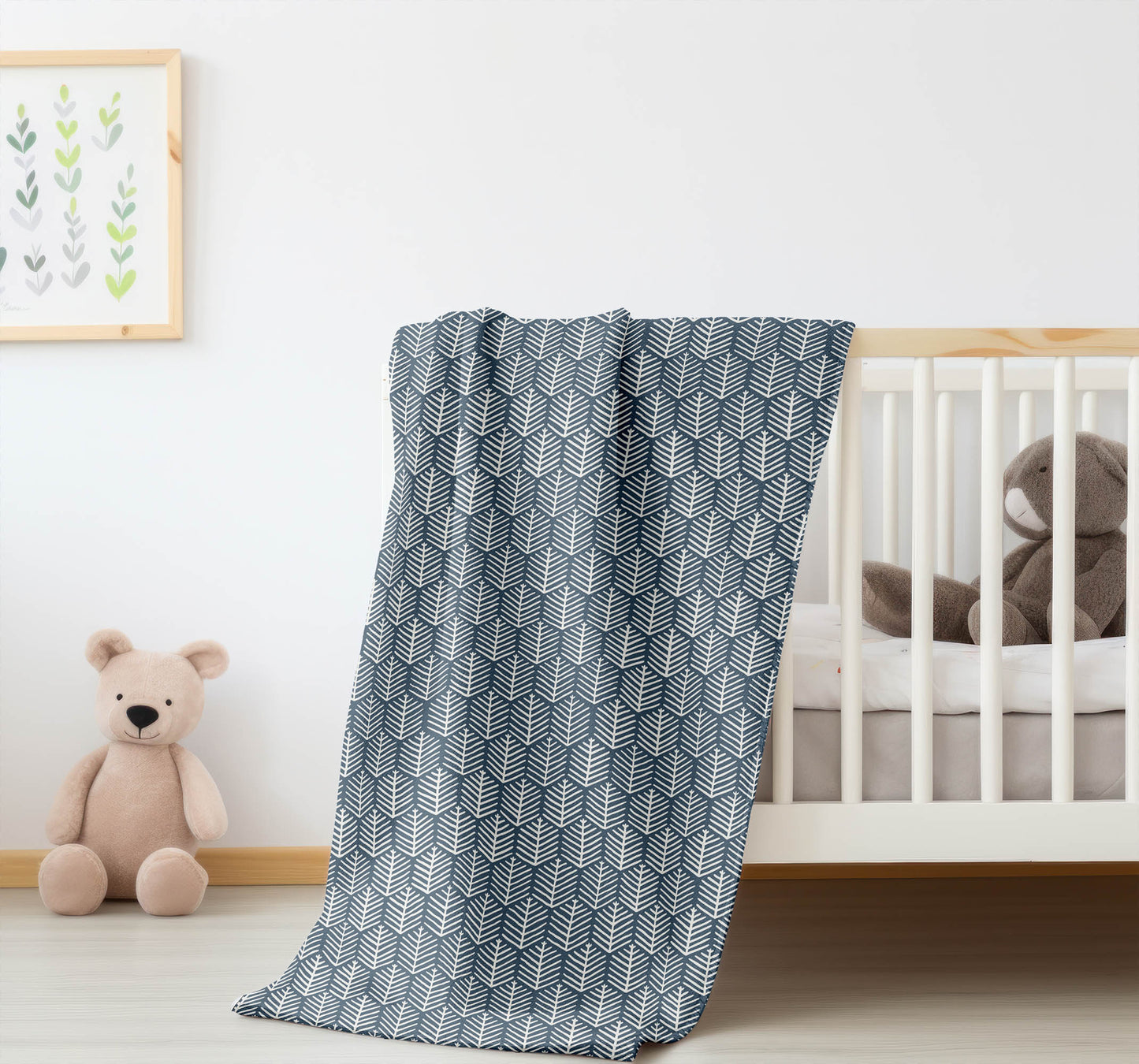 Stitch Patch Velveteen Fleece Blanket