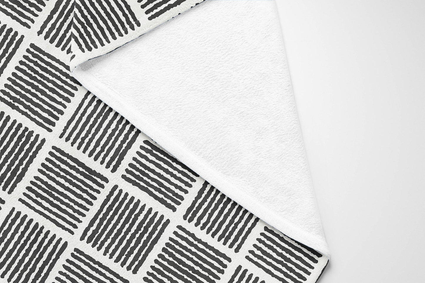 Tally Blocks Velveteen Fleece Blanket