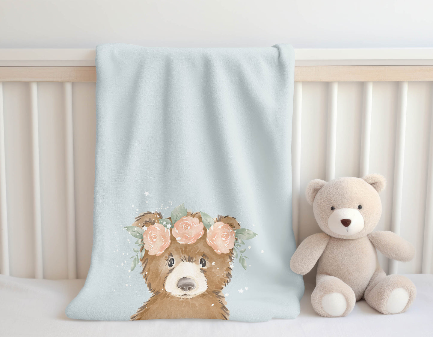 Bearly Velveteen Fleece Blanket
