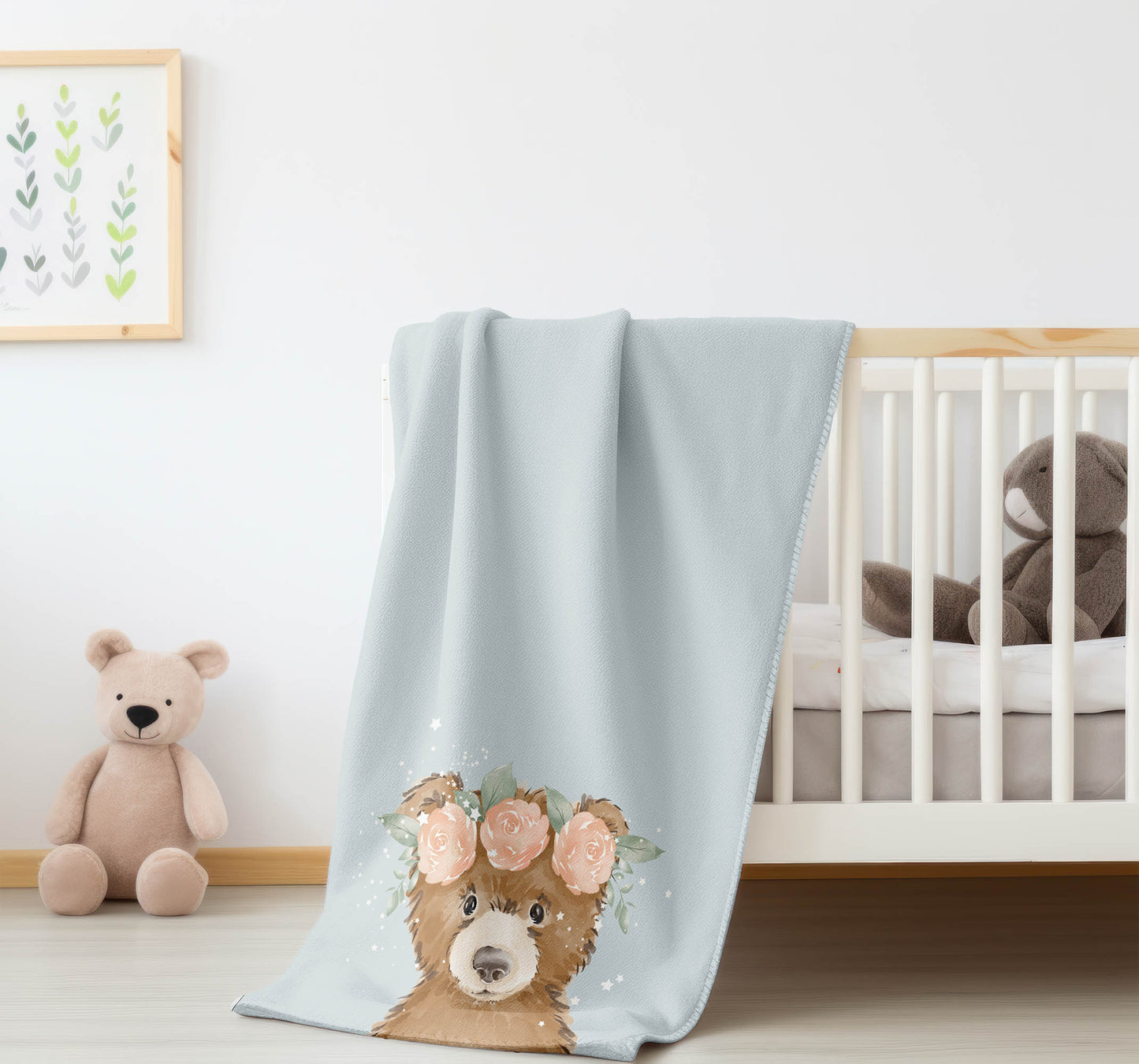 Bearly Velveteen Fleece Blanket