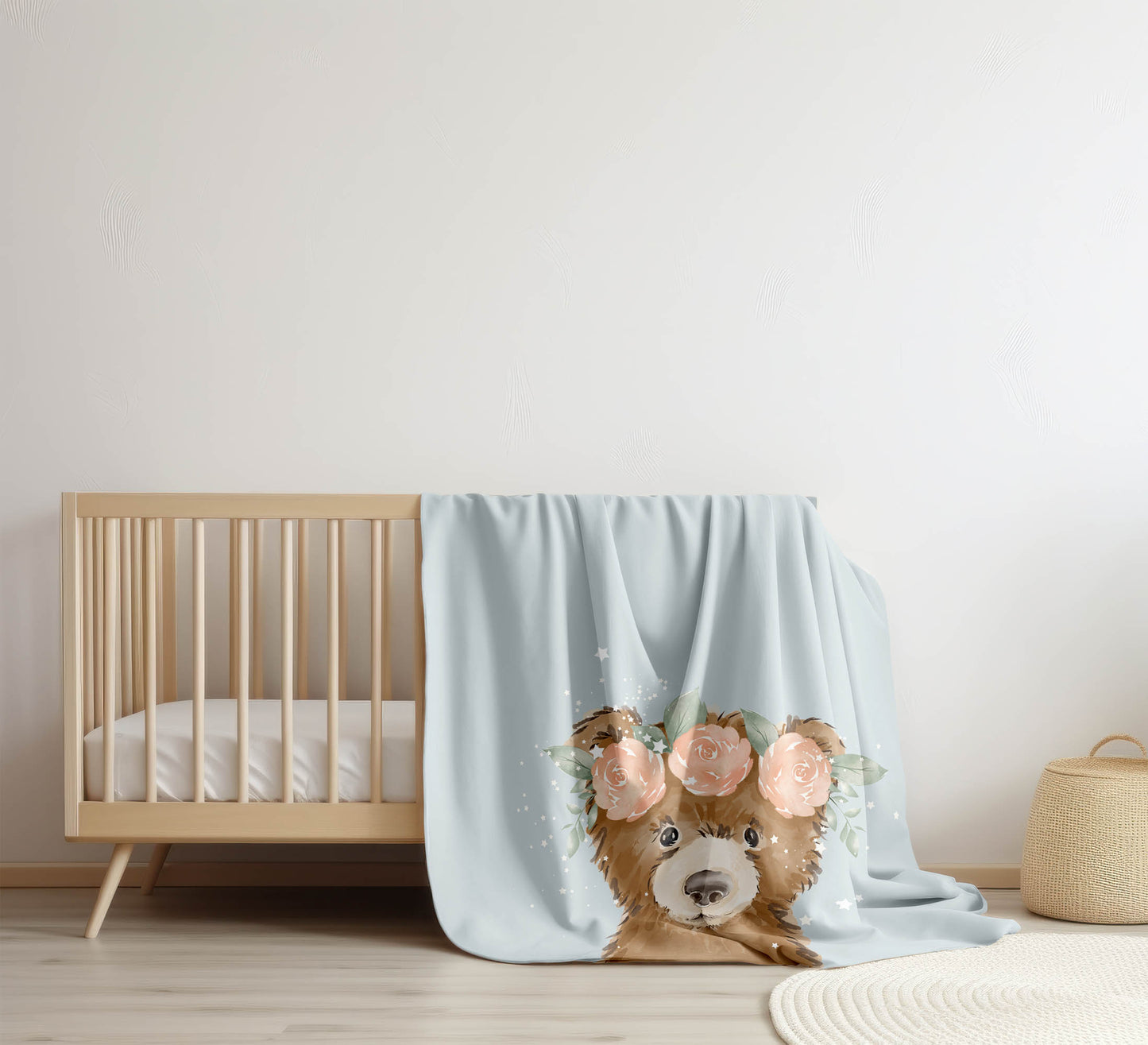Bearly Velveteen Fleece Blanket