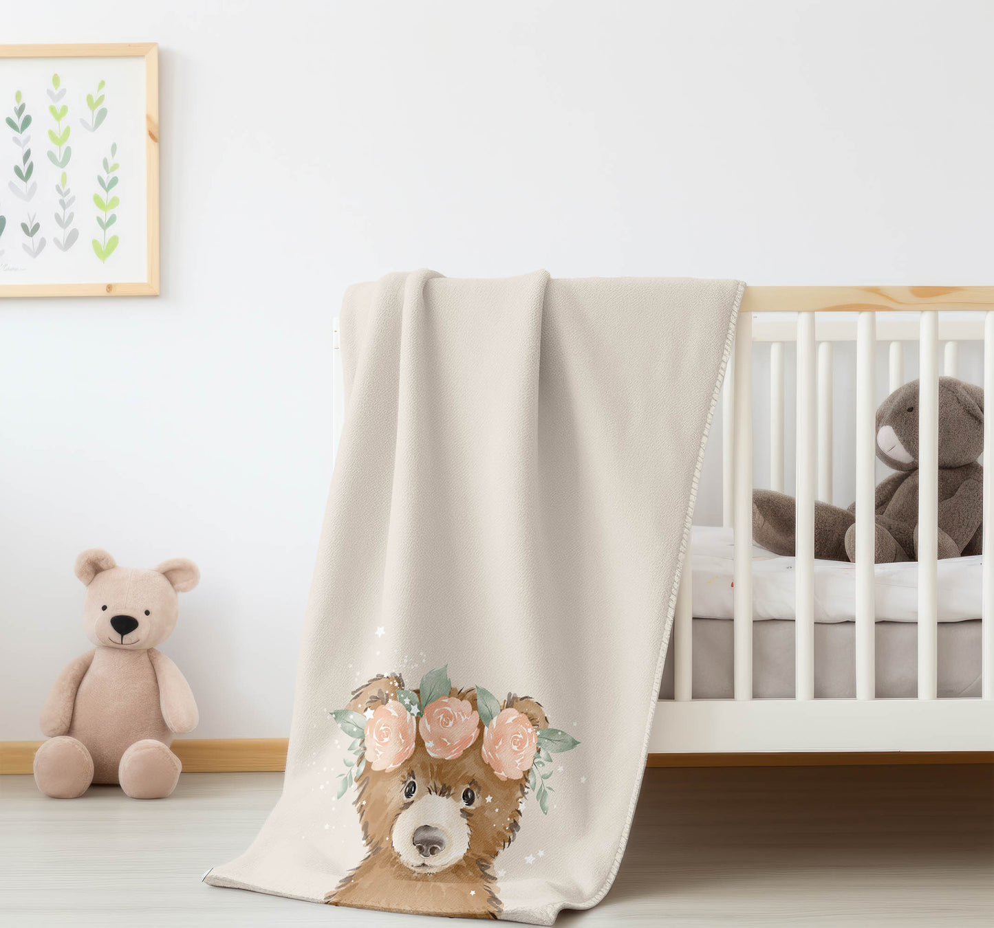 Bearly Velveteen Fleece Blanket